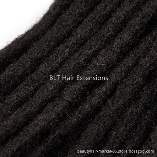 Low price China factory handmade 100% human hair dreadlock extensions dreadlocks hair dreadlock products
